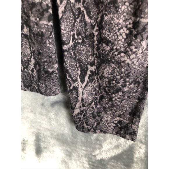 Rails EMILIA Snake Skin Print Woman’s Long Sleeve Top Charcoal Gray Sz XS - Picture 13 of 16